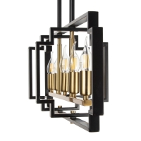 Люстра 2739/5 E14 40Вт черно-золотой 29,5х7,8х25-97 см BayerLux