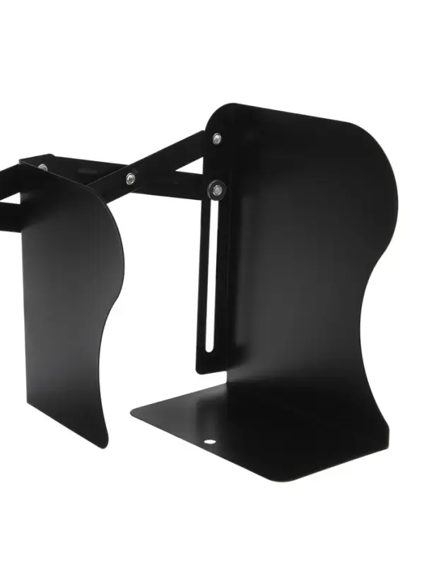 Подставка для книг раздвижная 3 отделения, металл, черная