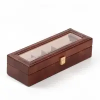 Шкатулка под часы &laquo;Гладкость&raquo;, 2 отделения, 31&times;11&times;7.5 см