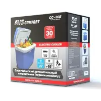 Холодильник автомобильный AVS CC-30B 30л 12V/220V (с ручкой и колёсиками)