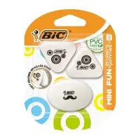 Набор ластиков 3 штуки BIC Mini Fun, блистер