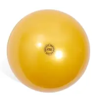 Мяч для художественной гимнастики Металлик, диаметр 19см, цвет желтый Мяч для художественной гимнастики Металлик, диаметр 19см, цвет желтый