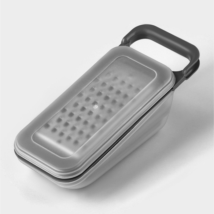 Тёрка-контейнер, 9×27 см, 4 насадки, цвет МИКС Тёрка-контейнер, 9×27 см, 4 насадки, цвет МИКС