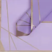 Плёнка для цветов и флористики, лиловый 58×58 см