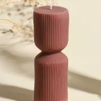 Свеча интерьерная "Греция" капучино 6х6х18 см Свеча интерьерная "Греция" капучино 6х6х18 см