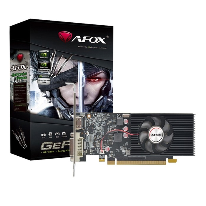 Видеокарта Afox GT1030, 2Гб, 64bit, GDDR5, DVI, HDMI, HDCP Видеокарта Afox GT1030, 2Гб, 64bit, GDDR5, DVI, HDMI, HDCP