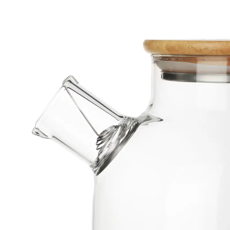 Чайник заварочный тм VETTA Эко, стекло,  бамбуковая крышка,    1800мл