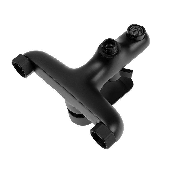 Смеситель для ванны ZEIN Z3852, однорычажный, душевой набор, лейка 5 режимов, черный Смеситель для ванны ZEIN Z3852, однорычажный, душевой набор, лейка 5 режимов, черный