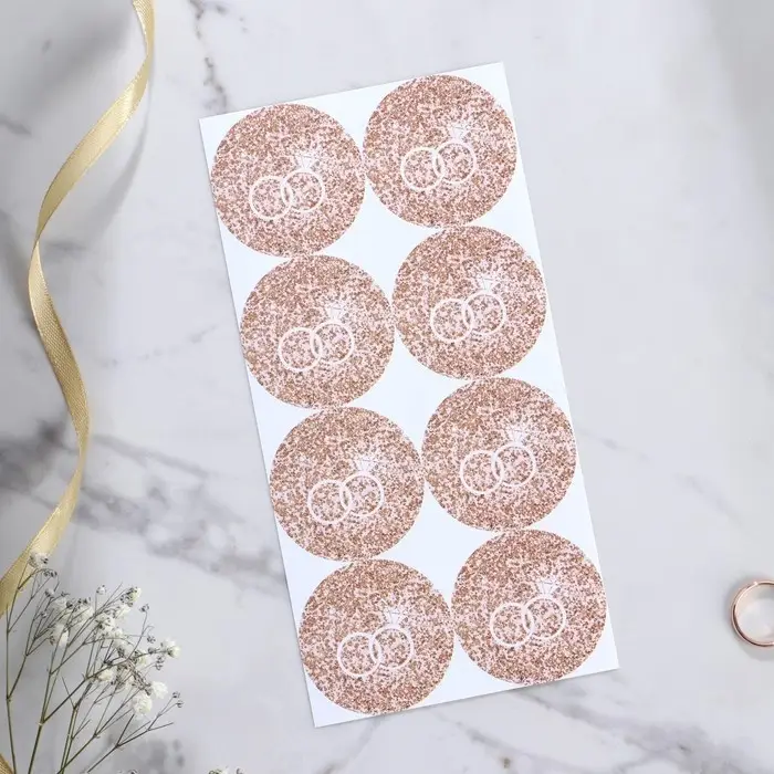 Приглашение на свадьбу в крафтовом конверте «Блестки», 10 х 15 см. Приглашение на свадьбу в крафтовом конверте «Блестки», 10 х 15 см.