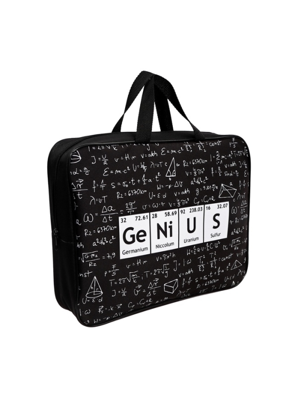 Папка с ручками текстильная А4, 360×245×70 мм, Calligrata Top «Гений» Папка с ручками текстильная А4, 360×245×70 мм, Calligrata Top «Гений»