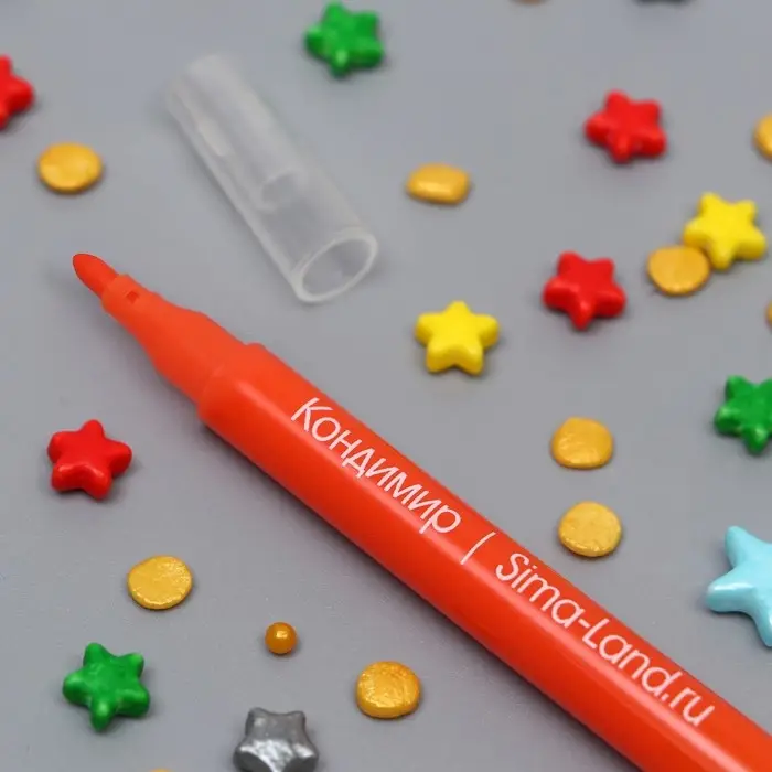 Фломастеры пищевые, набор, 10 шт