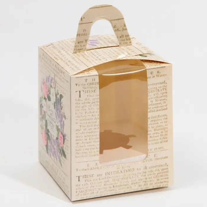 Коробка для капкейков, кондитерская упаковка, 1 ячейка «Что пожелает сердце», 9 х 9 х 11 см Коробка для капкейков, кондитерская упаковка, 1 ячейка «Что пожелает сердце», 9 х 9 х 11 см