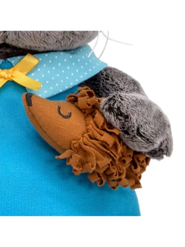 Мягкая игрушка &laquo;Кот Басик Baby&raquo;, с ёжиком, 20 см