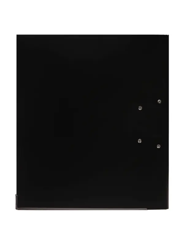 Папка-регистратор А4, 50 мм, ПВХ, тиснение &laquo;лен&raquo;, металлическая окантовка, карман на корешок, собранная, черная