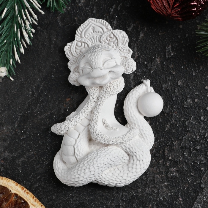 Фигура для раскраски с подвесом  Фигура для раскраски с подвесом "Змея в кокошнике" 9,5х6,5см