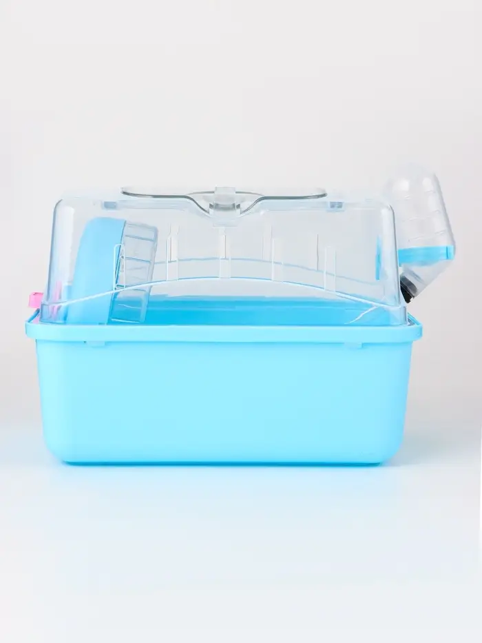 Клетка-переноска для грызунов, 23 х 17 х 16 см, бирюзовая Клетка-переноска для грызунов, 23 х 17 х 16 см, бирюзовая