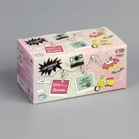 Гирлянда &laquo;Нить&raquo; 4.5 м с насадками &laquo;Прищепки&raquo;, IP20, прозрачная нить, 20 LED, свечение RG/RB, мигание, 220 В