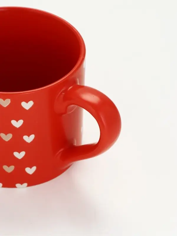 Кружка чайная керамическая &laquo;Сердечки&raquo;, 320 мл, ручная работа