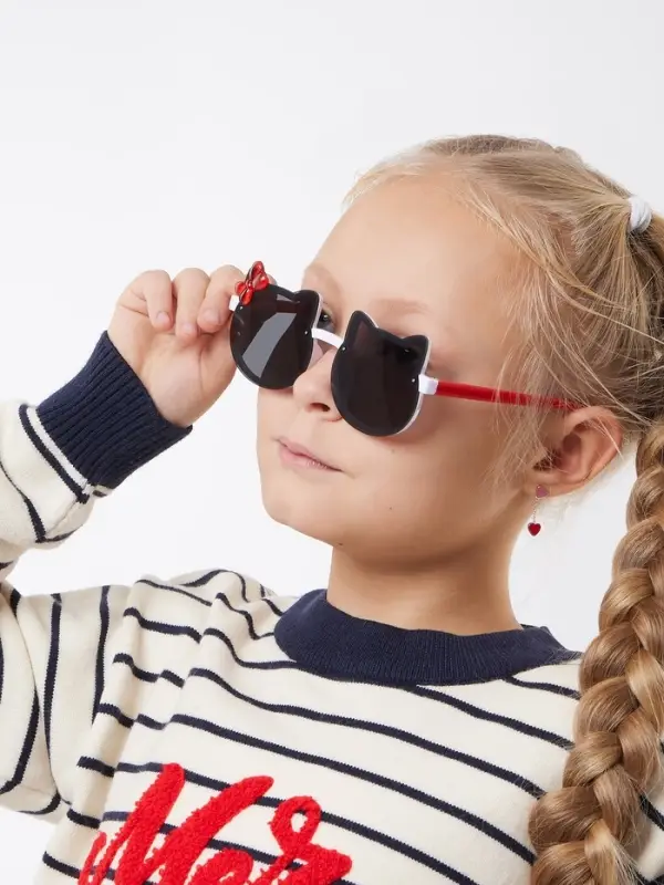 Очки солнцезащитные детские &laquo;OneSun. Кошка&raquo;, uv 400, линза 5&times;5 см, микс