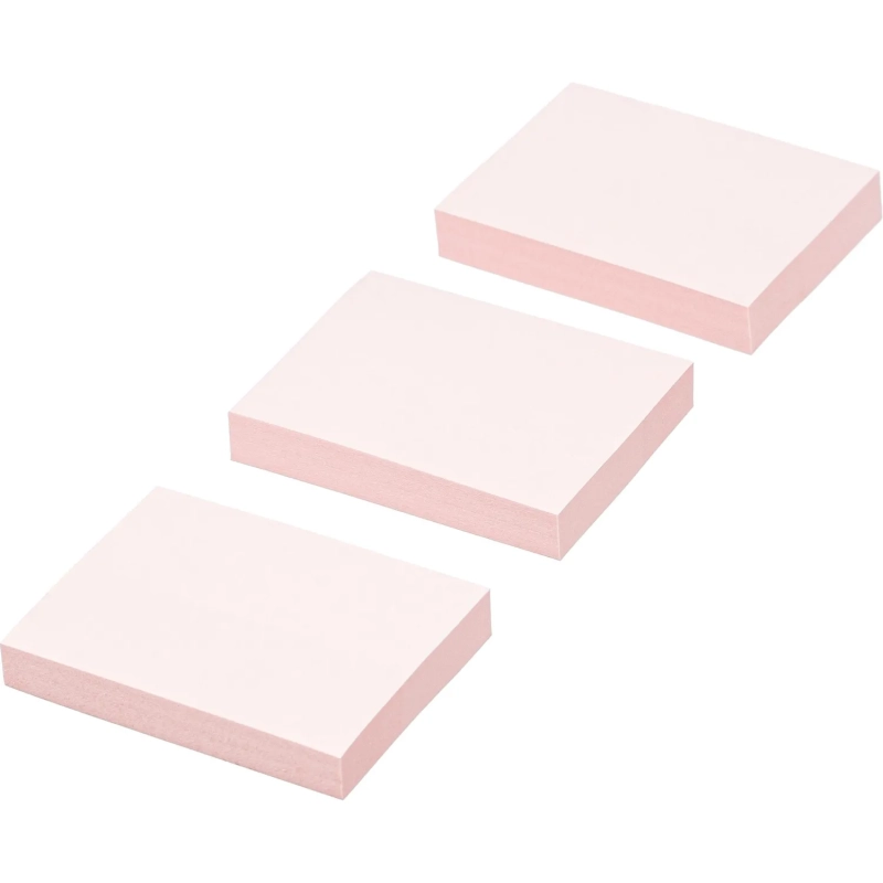 Стикеры ATTACHE с клеев.краем 38х51 розовый 100л. 3 шт/наб