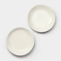 Тарелки Magistro Matt black, 950 мл, 23.5&times;4 см, набор 2 шт., фарфор, белые, чёрные