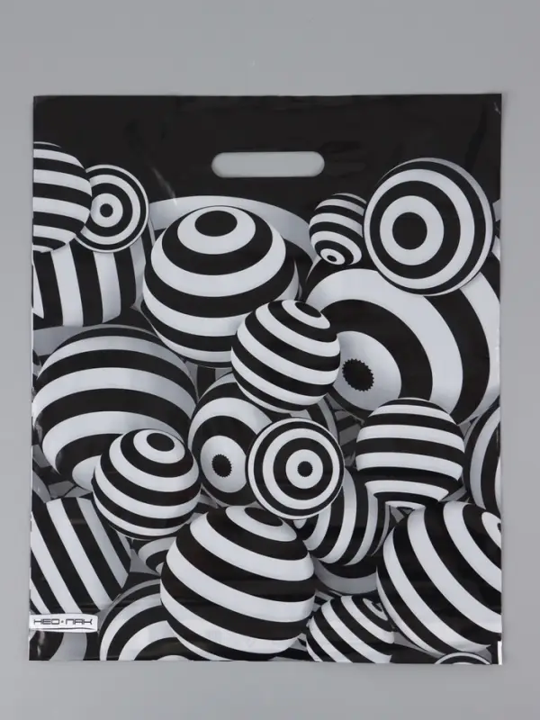 Пакет "Иллюзия , полиэтиленовый с вырубной ручкой 38х45 см, 60 мкм