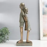 Фигурка полистоун &laquo;Дети. Доверие&raquo;, под металл, 14.5&times;7.5&times;38 см