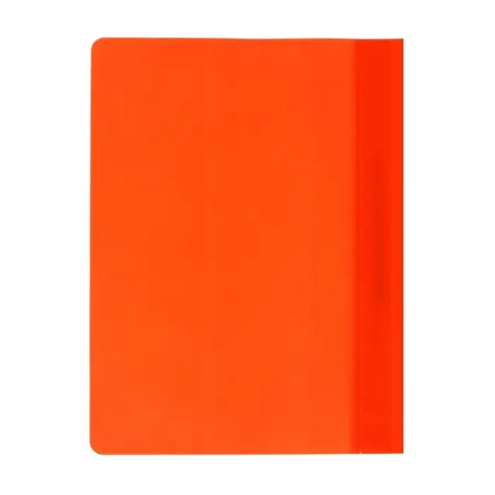 Папка-скоросшиватель Calligrata, А4, 120 мкм, оранжевая, прозрачный верх
