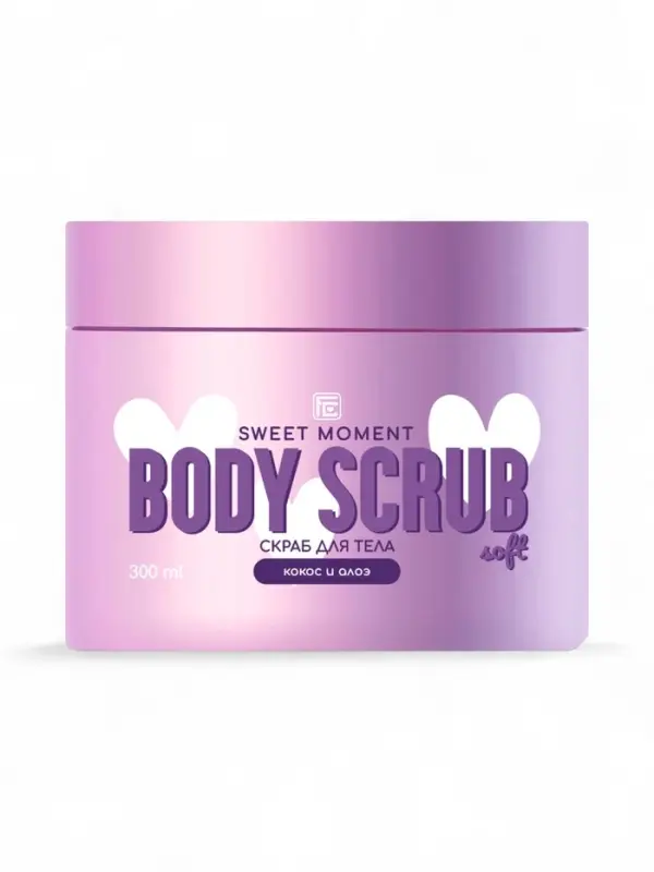 Скраб для тела Family Cosmetics кокос и алоэ, 300 мл
