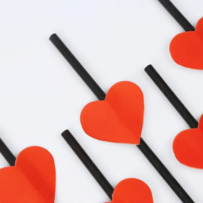 Трубочки для коктейля «Сердечки», набор 6 шт. Трубочки для коктейля «Сердечки», набор 6 шт.