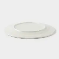 Тарелка обеденная Доляна White Label, d=25 см, с утолщённым краем, фарфор, белая