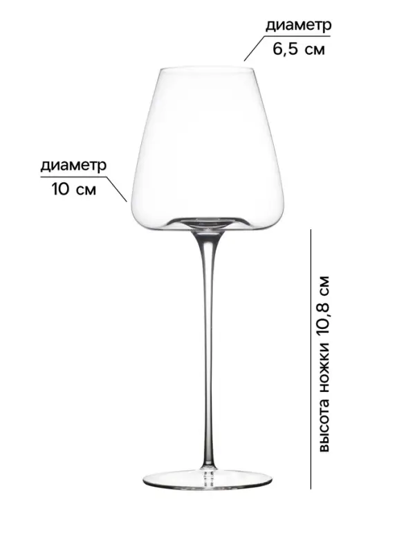 Бокал для вина Magistro &laquo;Амьен&raquo;, 600 мл, h=18.2 см, стекло, прозрачный