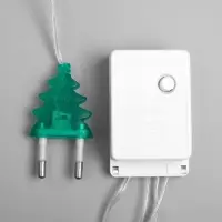 Гирлянда &laquo;Нить&raquo; 5 м с насадками &laquo;Ёжики цветные&raquo;, IP20, прозрачная нить, 30 LED, свечение мульти, 8 режимов, 220 В