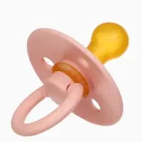 Соски-пустышки, от 3 мес., латекс, классические, в контейнере, набор из 2 шт., персиковый/айвори, M&B