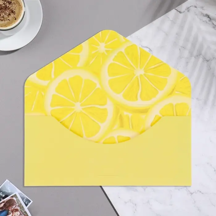 Конверт для денег &laquo;Сладкой жизни!&raquo; софт тач, тиснение, желтый цвет, 9&times;19 см