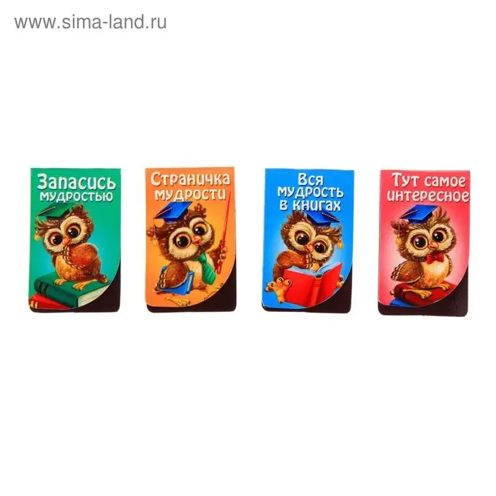 Закладки магнитные для книг, 4 шт «Закладки для тех, кто хочет большего»