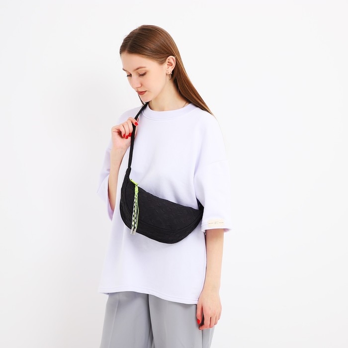 Сумка женская через плечо, цвет черный 30*14*10 см Сумка женская через плечо, цвет черный 30*14*10 см