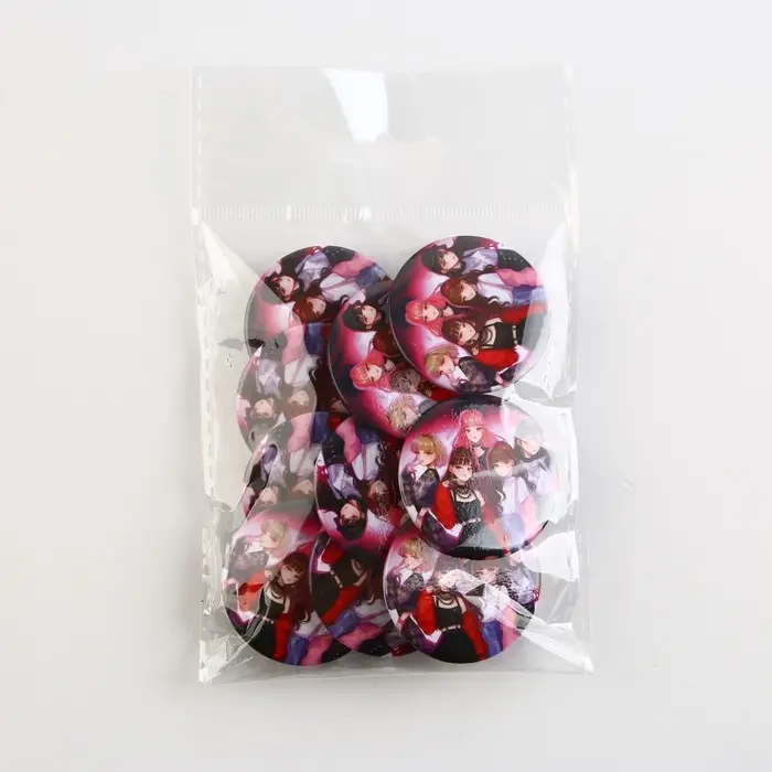 Значок закатной аниме «Айдолы», K-pop, d=38мм Значок закатной аниме «Айдолы», K-pop, d=38мм