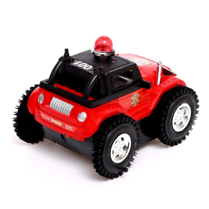 Машина перевёртыш радиоуправляемая «Полиция», работает от батареек, цвет красный Машина перевёртыш радиоуправляемая «Полиция», работает от батареек, цвет красный