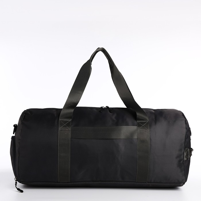 Сумка дорожная на молнии, отдел для обуви, держатель для чемодана, наружный карман, длинный ремень, цвет серый Сумка дорожная на молнии, отдел для обуви, держатель для чемодана, наружный карман, длинный ремень, цвет серый