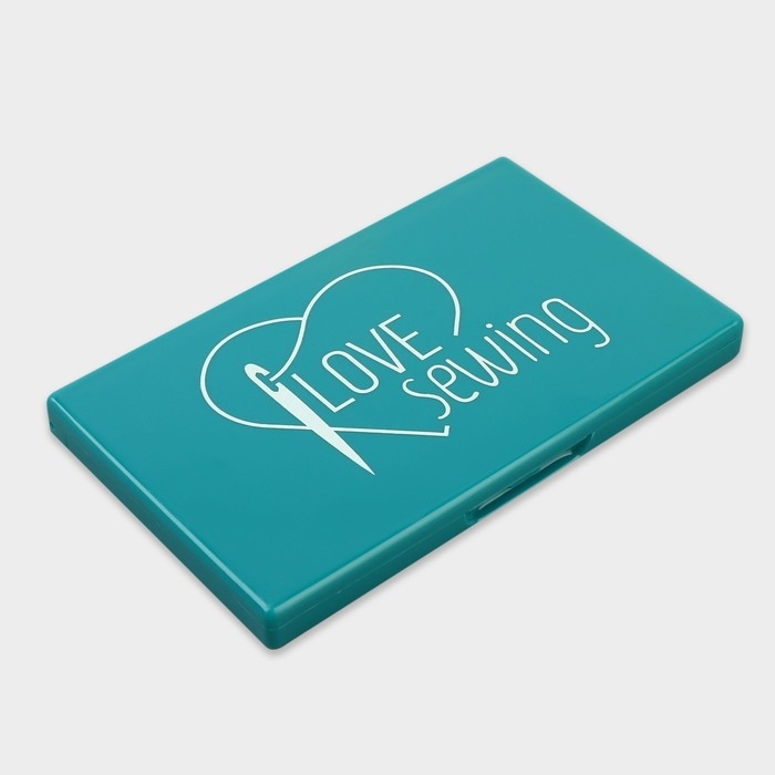 Игольница магнитная, 11 × 6,5 см, цвет тёмно-бирюзовый Игольница магнитная, 11 × 6,5 см, цвет тёмно-бирюзовый