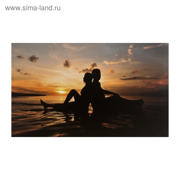 Картина на холсте Картина на холсте "На закате" 60*100 см
