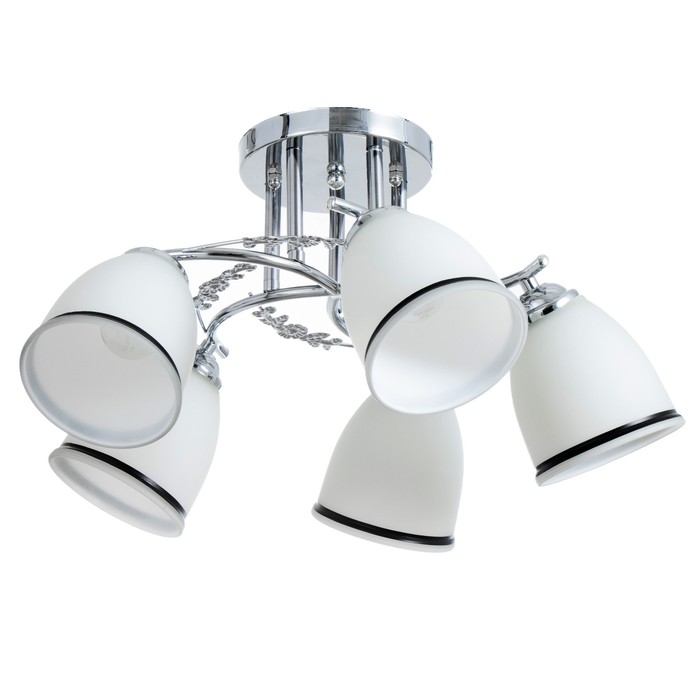 Люстра Люстра "Офелия" 5хЕ27 40т хром 55х55х25 см BayerLux