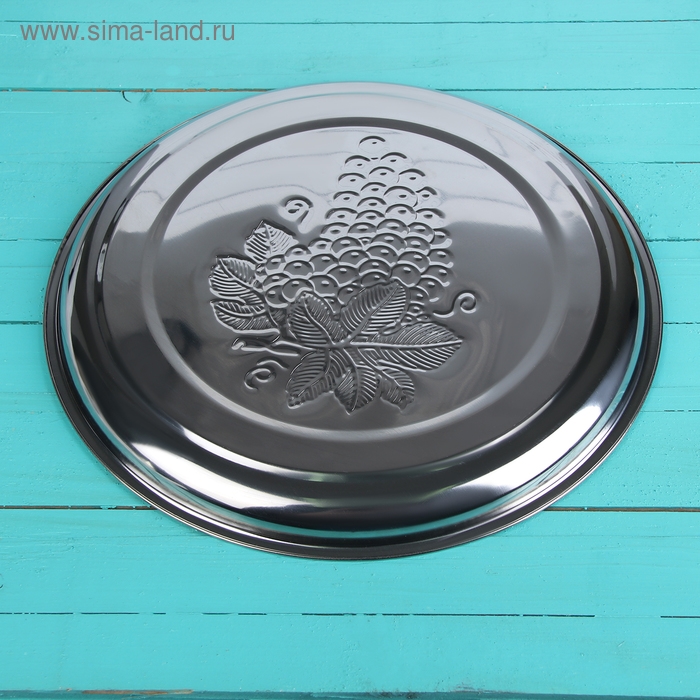 Поднос из нержавеющей стали «Виноградная лоза», 30×2 см Поднос из нержавеющей стали «Виноградная лоза», 30×2 см