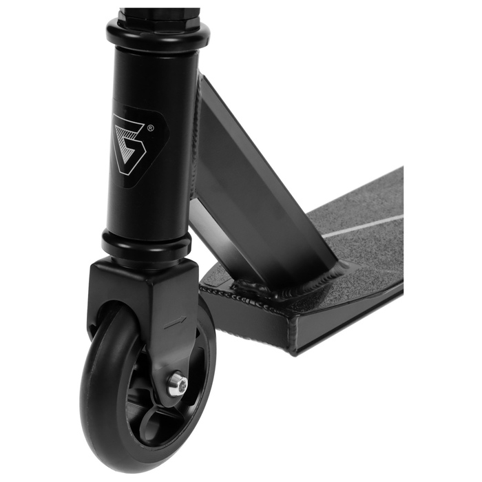 Самокат трюковой GRAFFITI Zigzag 23, колёса PU 100 мм, 85А, цвет чёрный Самокат трюковой GRAFFITI Zigzag 23, колёса PU 100 мм, 85А, цвет чёрный