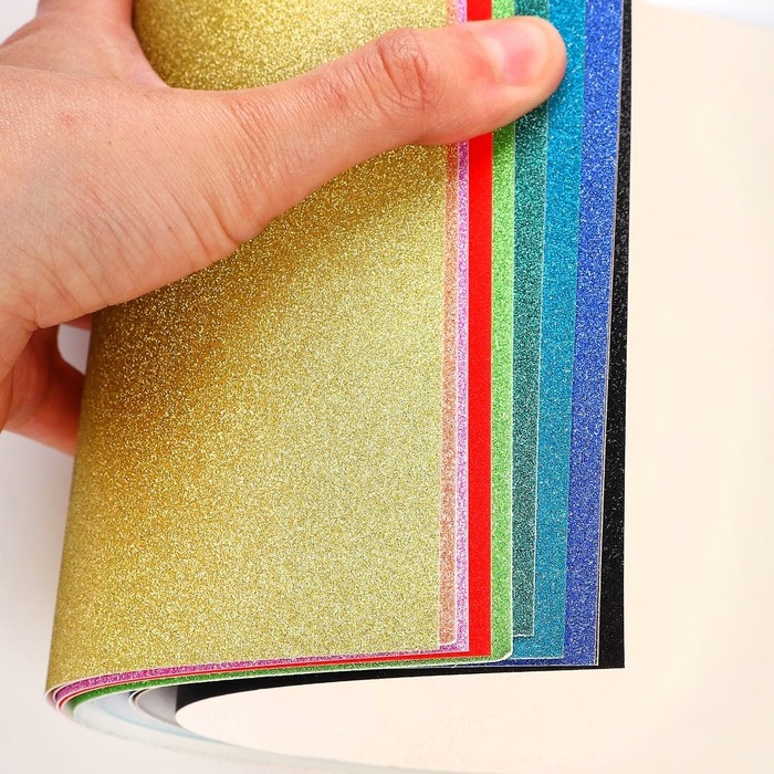 Картон цветной с блёстками, А4, 10 листов, 10 цветов, немелованный, односторонний, в пакете, 250 г/м², Коты Аристократы Картон цветной с блёстками, А4, 10 листов, 10 цветов, немелованный, односторонний, в пакете, 250 г/м², Коты Аристократы