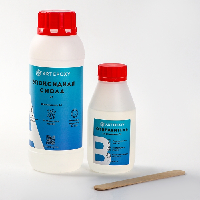Эпоксидная смола для творчества «ArtEpoxy Quick 24», 600 гр Эпоксидная смола для творчества «ArtEpoxy Quick 24», 600 гр