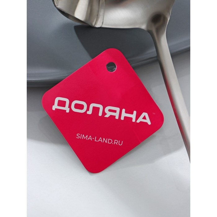 Половник из нержавеющей стали Доляна Bend, 30×9 см, цвет серебряный Половник из нержавеющей стали Доляна Bend, 30×9 см, цвет серебряный