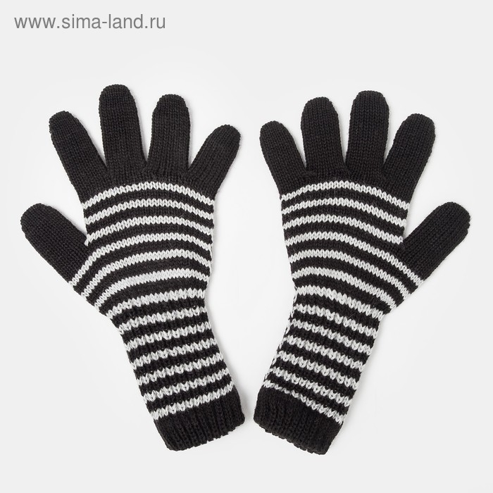 Перчатки удлинённые для девочки, цвет чёрный, размер 16 Перчатки удлинённые для девочки, цвет чёрный, размер 16