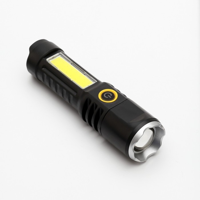 Фонарь ручной аккумуляторный, 5 Вт, 400 мАч, XPE, COB, zoom, 4 режима, Type-C Фонарь ручной аккумуляторный, 5 Вт, 400 мАч, XPE, COB, zoom, 4 режима, Type-C